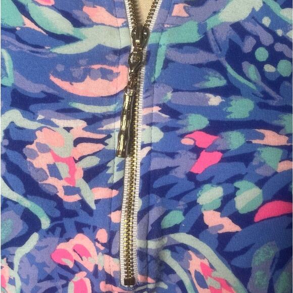 Lilly Pulitzer Jonah Wave 1/4 Zip Popover Size XXS - Picture 2 of 5